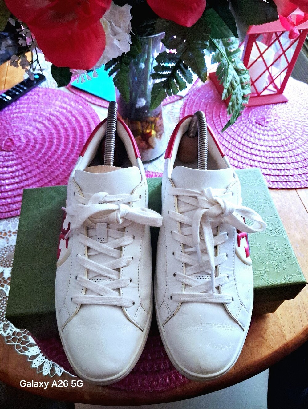 Tory Burch Color Block Signature T-Logo Leather Sneaker Shoes Size 9 - Picture 9 of 11
